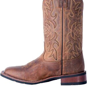Laredo Dan Post Tan Anita Womens Broad Square Toe Western Boots US6 women